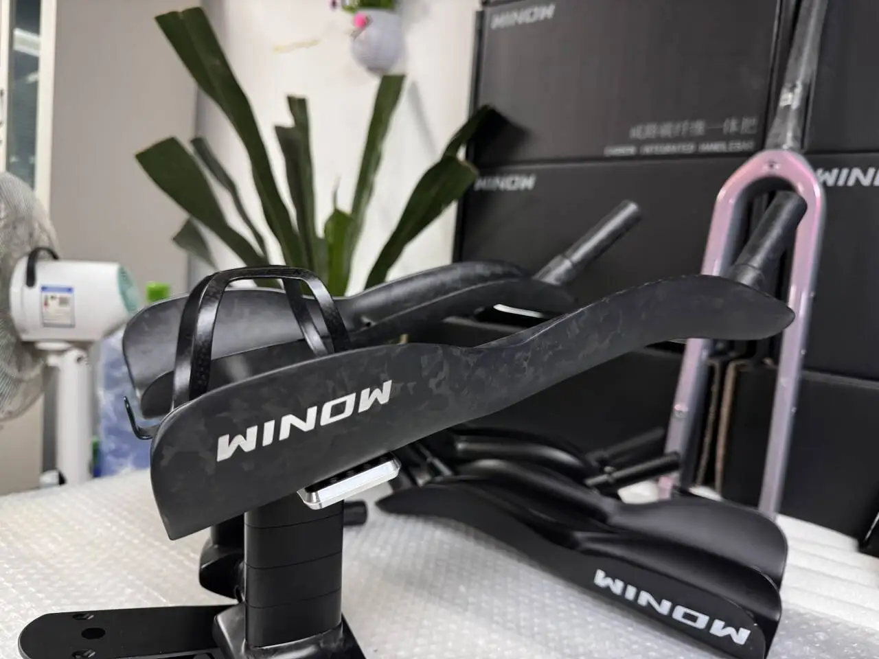 Winowsports NEW Carbon Fiber Bicycle Rest TT Handlebar Clip on Aero Bars Handlebar Extension Triathlon Time Trial Cycling Parts