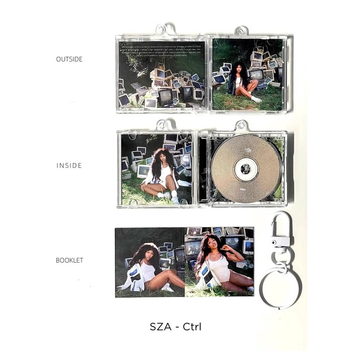 Individueller Play-NFC Mini-Album-CD-Schlüsselanhänger, personalisierter Schlüsselanhänger mit Albumcover-Foto, kreatives Musik-Themen-Geschenk. – Detail 4