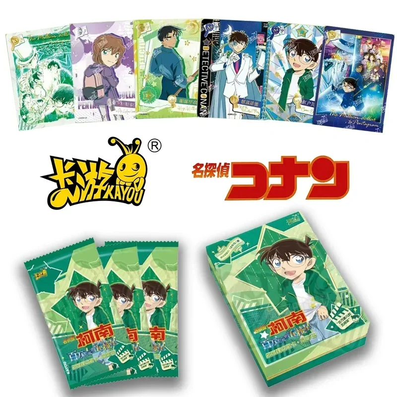 KAYOU Detective Conan Name Reasoning Unveiling Collection Card Kudou Shinichi Mouri Ran Rare Anime Card Kids Toys Christmas Gift