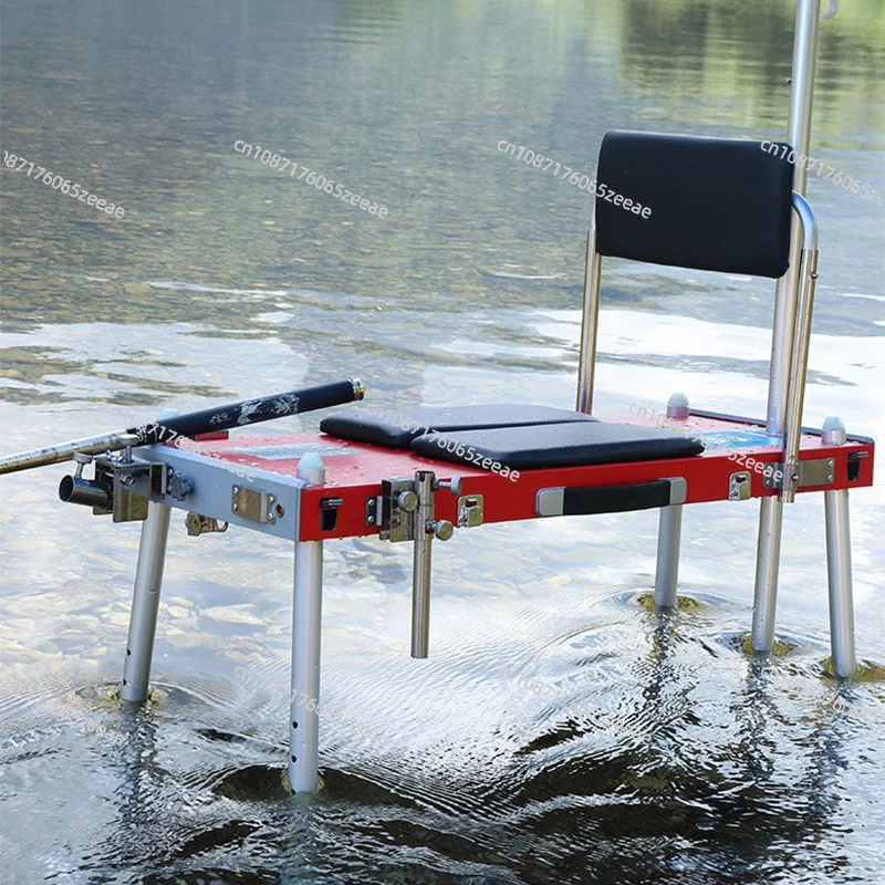 Fishing Table Fishing Chair Aluminum Alloy With Steel Light And Convenient Foldable Multifunctional 200kg Load-bearing