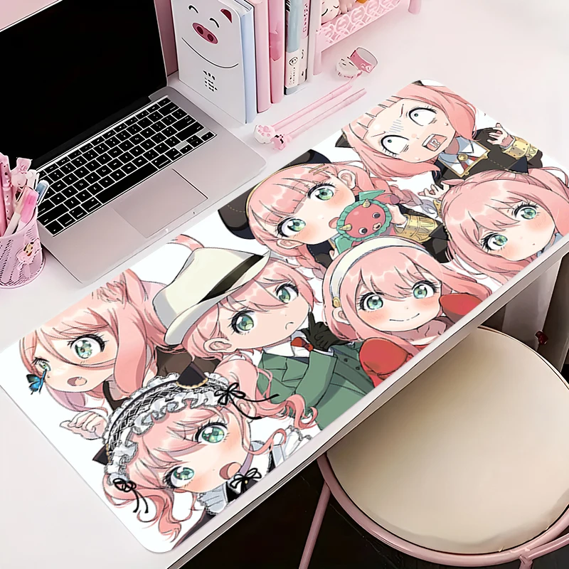 لوحة الماوس ألعاب المضادة للانزلاق أنيمي حصيرة مكتبية S-spy X الأسرة الألعاب ملحقات الكمبيوتر اللوحي وسادة كبيرة HD ماوس الموسعة لوحة المفاتيح حصيرة