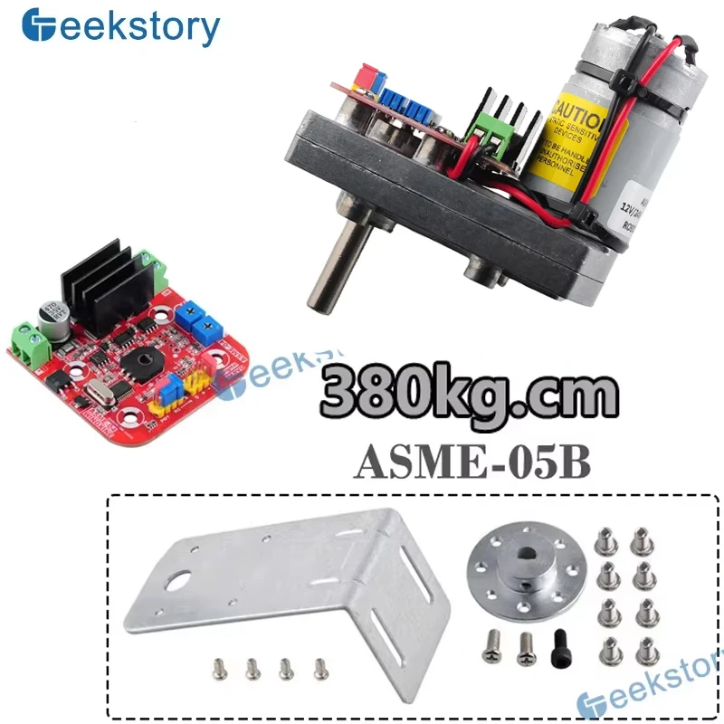 

Сервопривод с высоким крутящим моментом 380 кг.см ASME-05B, мощные сервоприводы из суперсплава, модель деталей «сделай сам», для камеры управления клапаном большой руки робота PTZ