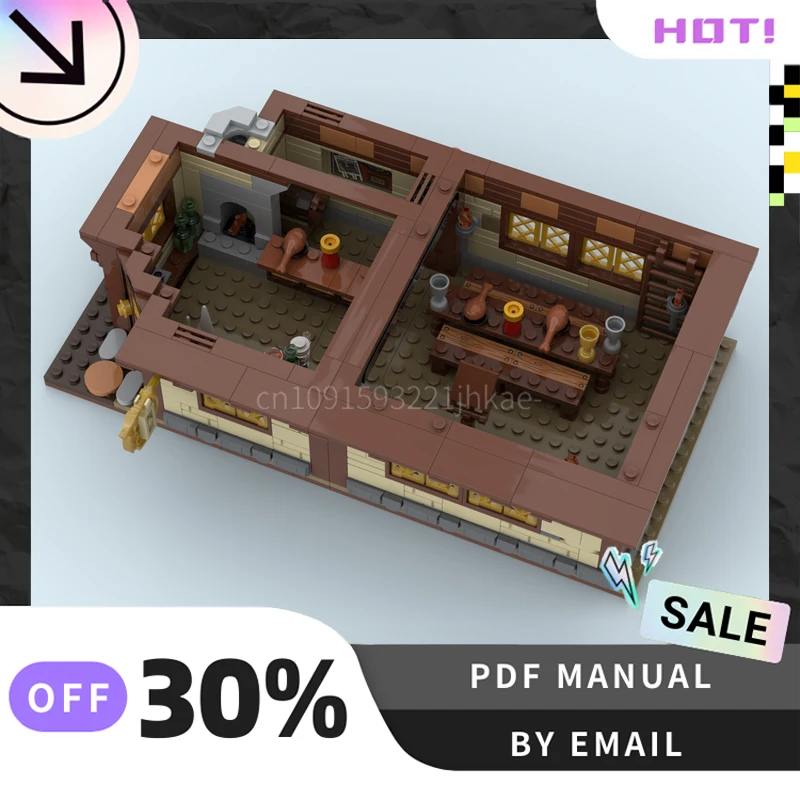 [1496PCS] Customized MOC Inn Plain Sight Creative Building Blocks Set STEM Educational Toys Construction Model Kit Birthday Gift