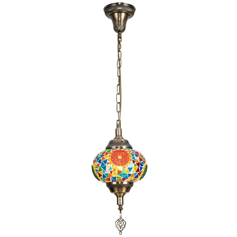 DORIAN Bohemian Style Hanging Pendant Light Simply Creative Decorative Glass LED Ceiling Chandelier For Home Living Bedroom