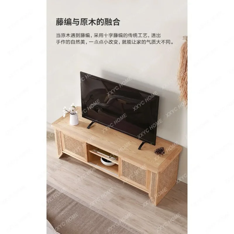 GGSmall apartment living room storage storage cabinet Japanese-style household audio-visual cabinet