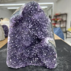 2116g 16cm  Natural Uruguay Dream Amethyst Quartz Crystal Cluster stand