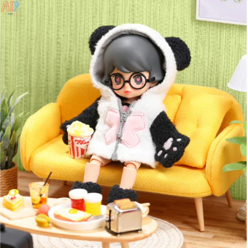 

Mini Toys Bjd Blind Box Slumber Party Series Action Anime Figures Mystery Box Kawaii Ornaments Girl Birthday Gifts Collection