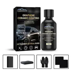 70ML Nano Ceramic Coating Graphene 9H Pro Hydrophobic Paint Protection Car High Temperature Resistance Scratch Resistance