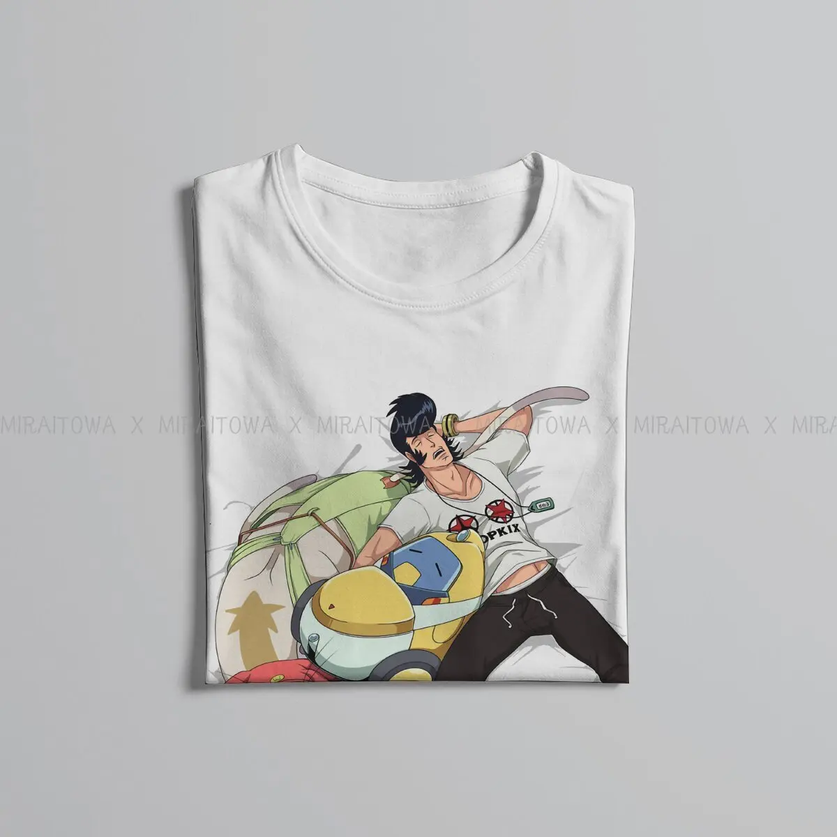 SPACE DANDY Snoozing Space Crew  T Shirt Fashion Men's Tees Summer Cotton Tops Harajuku Crewneck TShirt image 5