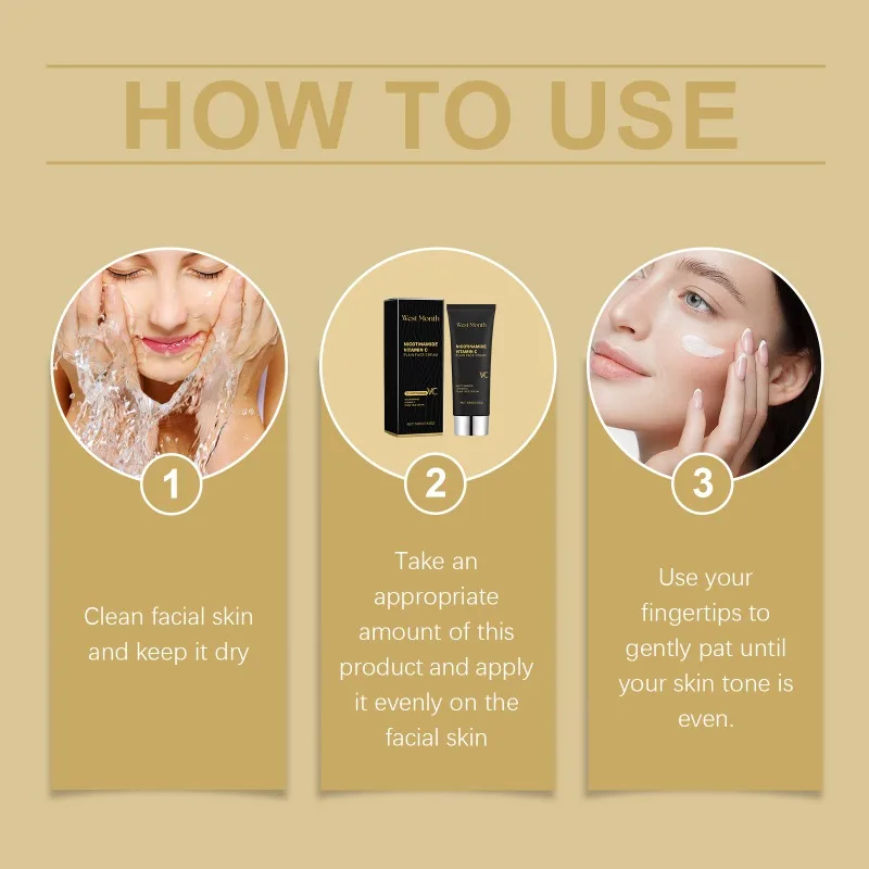 

EOEKKY Nicotinamide Vitamin C Whitening Cream Lightening Skin Tone Natural Concealer Beauty