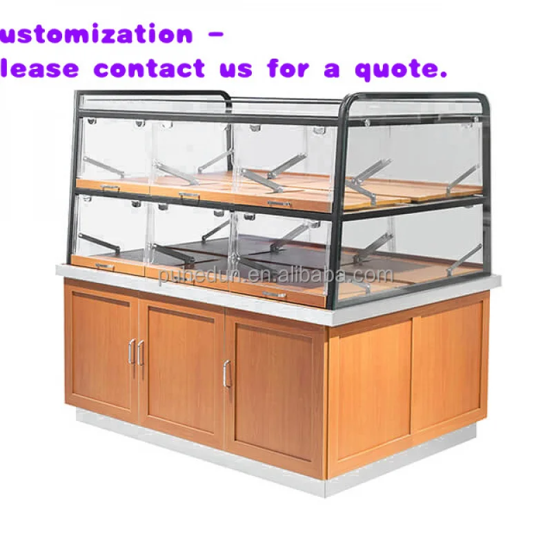 

custom.Retail Supermarket Equipment Wooden Shelves Bakery Metal Gondola Bread Display Stand Rack Store Shop Storage Rack