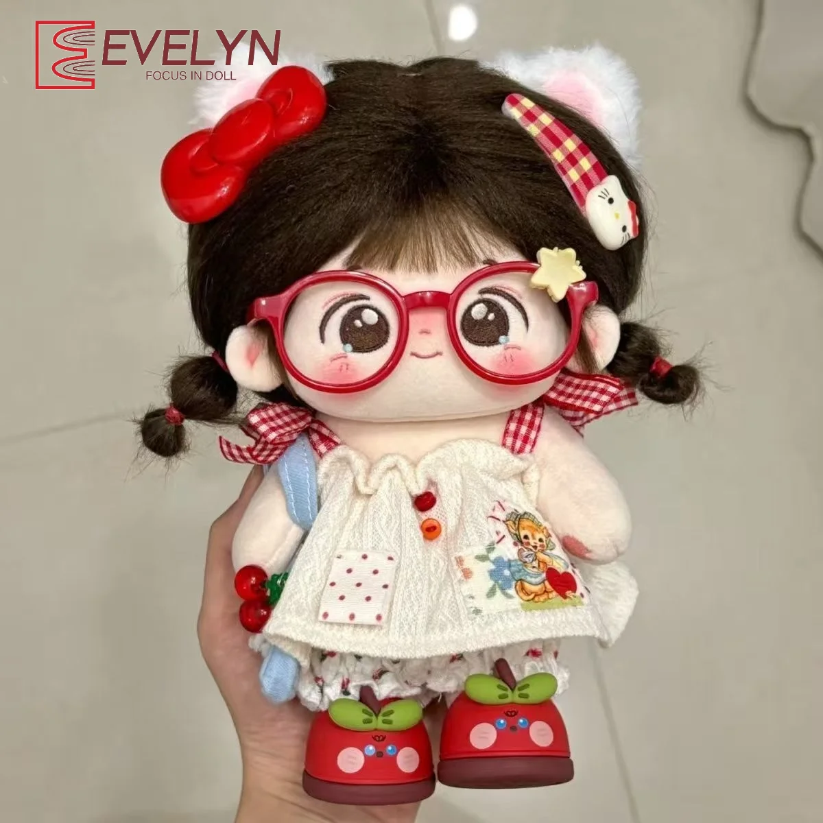 Evelyn 20cm Cotton Plush Doll Cute Cartoon Set Replacement Clothes (Excluding Doll)