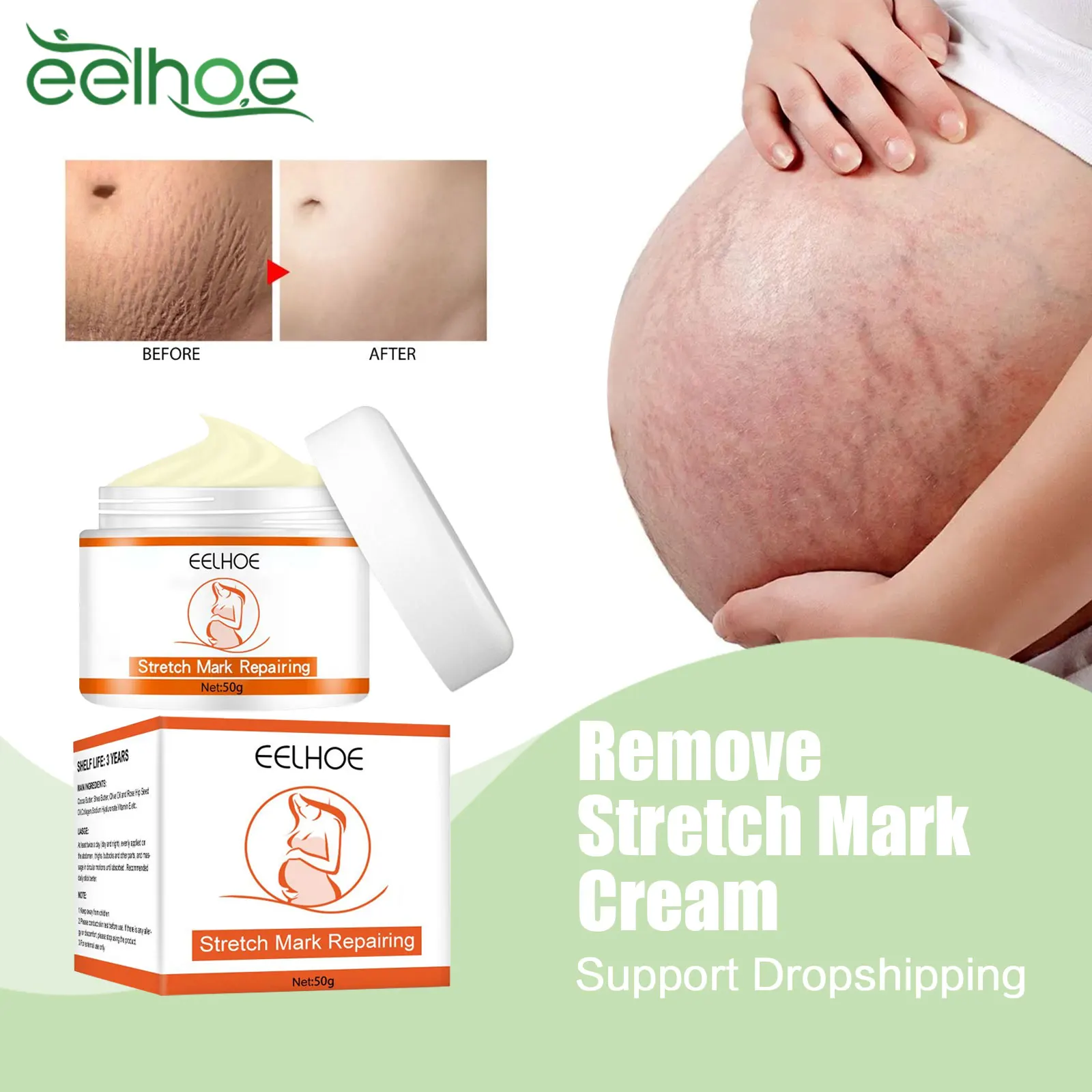 

Remove Stretch Mark Cream Maternity Skin Repair Postpartum Obesity Pregnant Scars Anti-Aging Anti-Wrinkles Firming Body Cream