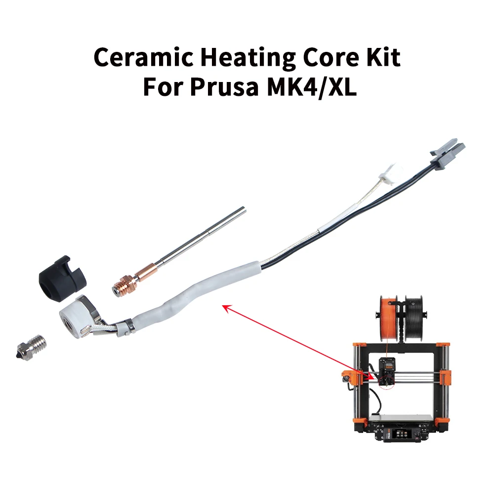 For PRUSA MK4 / XL Rapid Heating CHC KlT High Temperature Resistance Fasting Heating Hotend Kit for Prusa MK4/XL 3D Printers