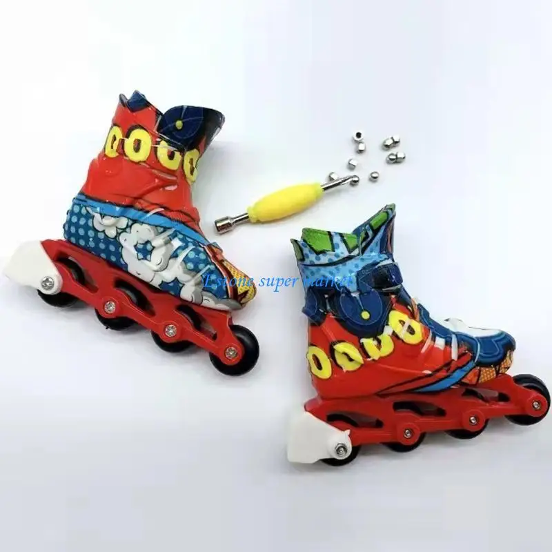 090B 1 Pair Mini Finger Realistic Shoe Skate Board Shoe Fingerboard Shoe Fingerboarding Sneakers