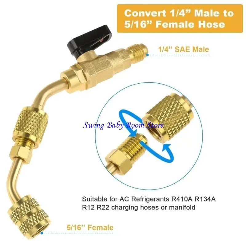 K1AD المحول الشامل محول المبردات محول زاوية الصمامات بارد أدوات تبريد الأداة الصمامات صمامات ومزيل