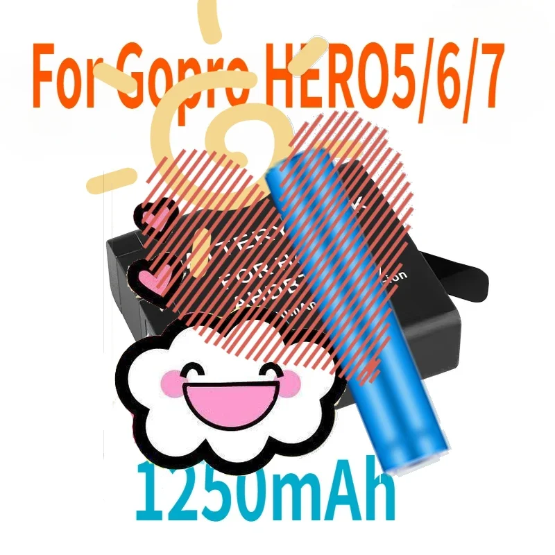 

Подходит для Gopro HERO5/6/7, аккумулятор для цифровой камеры, аккумулятор AHDBT-501, 1250 мАч, аксессуары и детали для бытовой электроники