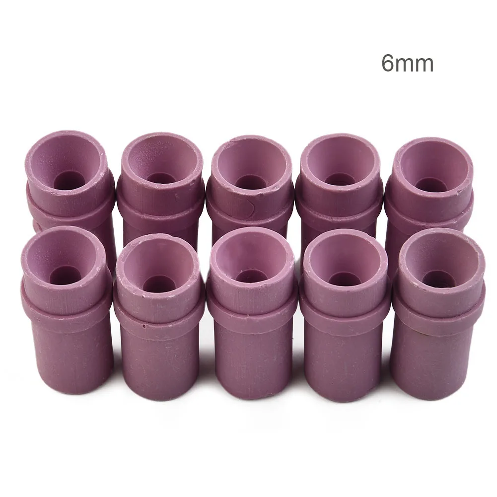 10Pcs Ceramic Nozzle Tips Air Siphon Sand Blasting Nozzle Blasting Accessories Tool High Efficiency Strong Wear Resistance