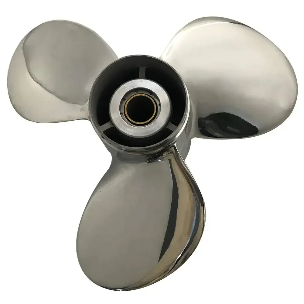 Stainless Steel Outboard Propeller 11-1/8x14 Fit for Mercury Engines for 30-70 HP 3 Blade, 13 Spline Tooth