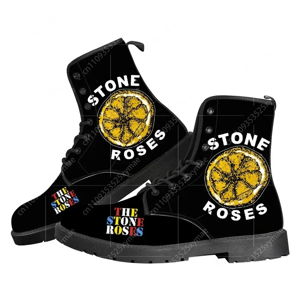 

The Stone Roses Rock Band Casual Boots Retro Hip hop Mens Womens Teenager Shoes Outdoor Fashion Boot Outdoor High Quality Shoe