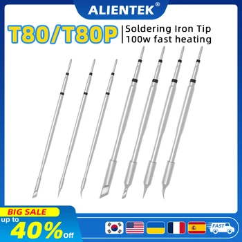 T80 T80P تلميح سبيكة لحام تلميح T12 محطة لحام تلميح أطقم C245 الرصاص الحرة التدفئة الأساسية أدوات لحام T80-I KU K IS تلميح