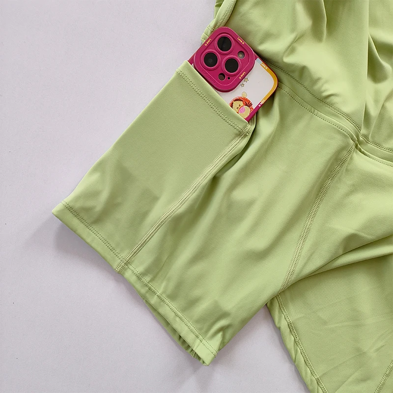 Sports Yoga Skirt Badminton Tennis Skirt Pants Half-body Quick Drying Pocket Skirt Side Split Strap Skirt Pants For Outwear - Image 3