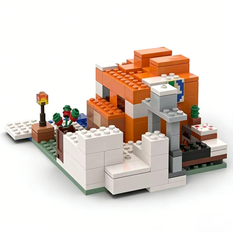 148개 MOC 마이 월드 고양이 집 대체 조립 모델 블록 장난감 크리스마스 선물 건축 DIY 조립 창의적 아이디어