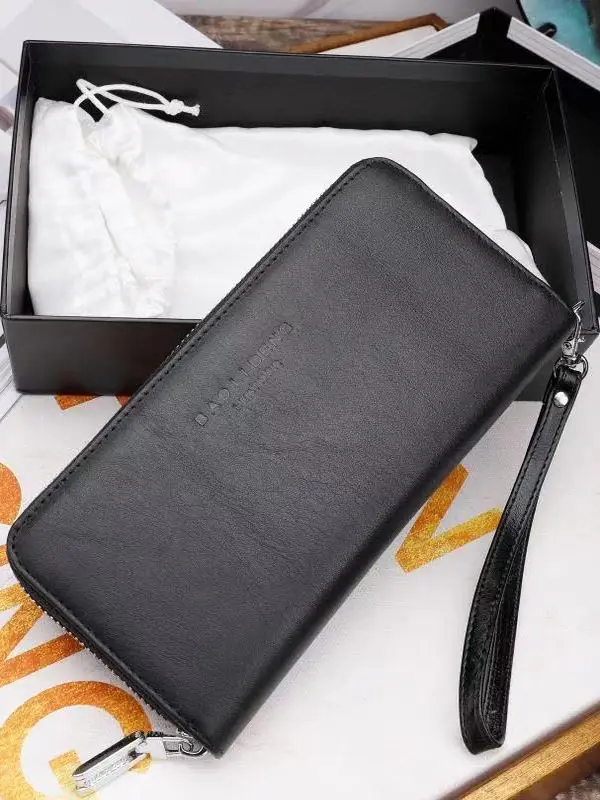 lvsantel-hong-kong-selected-neutral-handbag-top-layer-cowhide-simple-key-wallet-retro-zipper-closure-long-wallet-pure-color