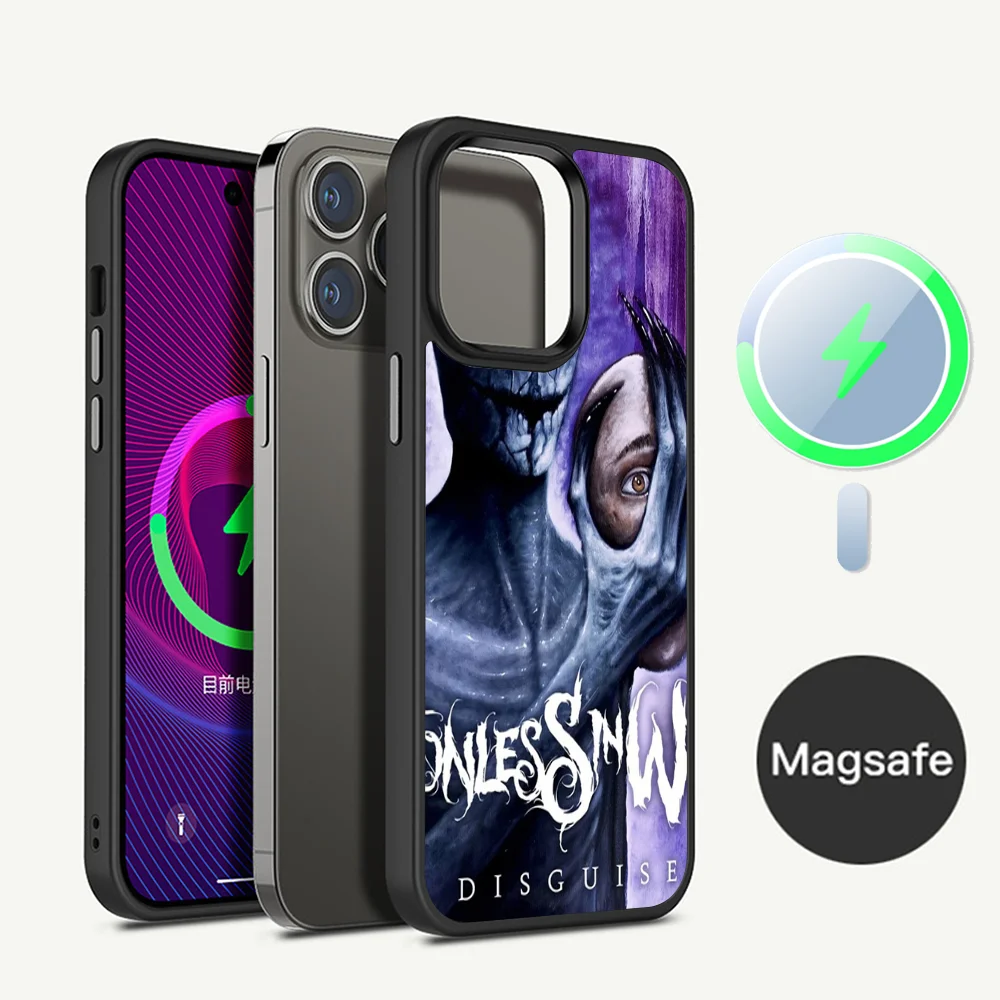 Motionless In White Phone Case Magnetic Case For IPhone 16 14 13 12 11 15 Pro Max Plus For Magsafe Wireless Charge Cover