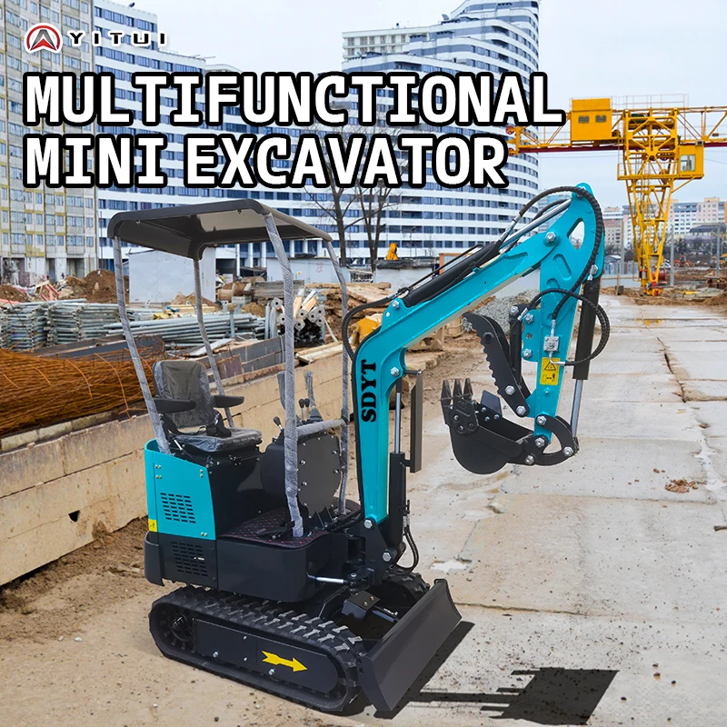 Multi-Functional Customized 1.2 Ton Mini Excavator Ce Epa Euro 5 Kubota Engine Mini Excavator Quick Delivery