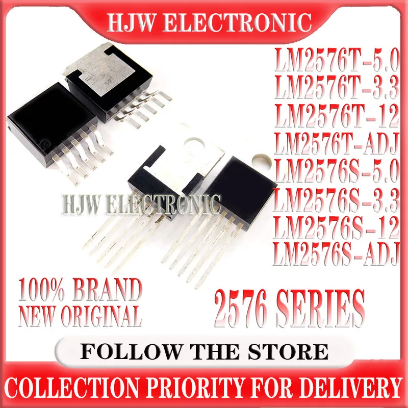 

10PCS LM2576T-5.0 TO220 LM2576-5V TO-220 LM2576T-3.3 LM2576T-12 LM2576T-ADJ TO220-5 LM2576S-5.0 LM2576S-3.3 LM2576S-12V