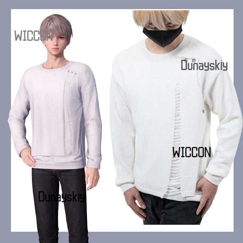 Love and Deepspace Shen Xinghui Xaiver Knit Sweater Cosplay Costume  Machine Washable Daily Outfit  Halloween Roleplay