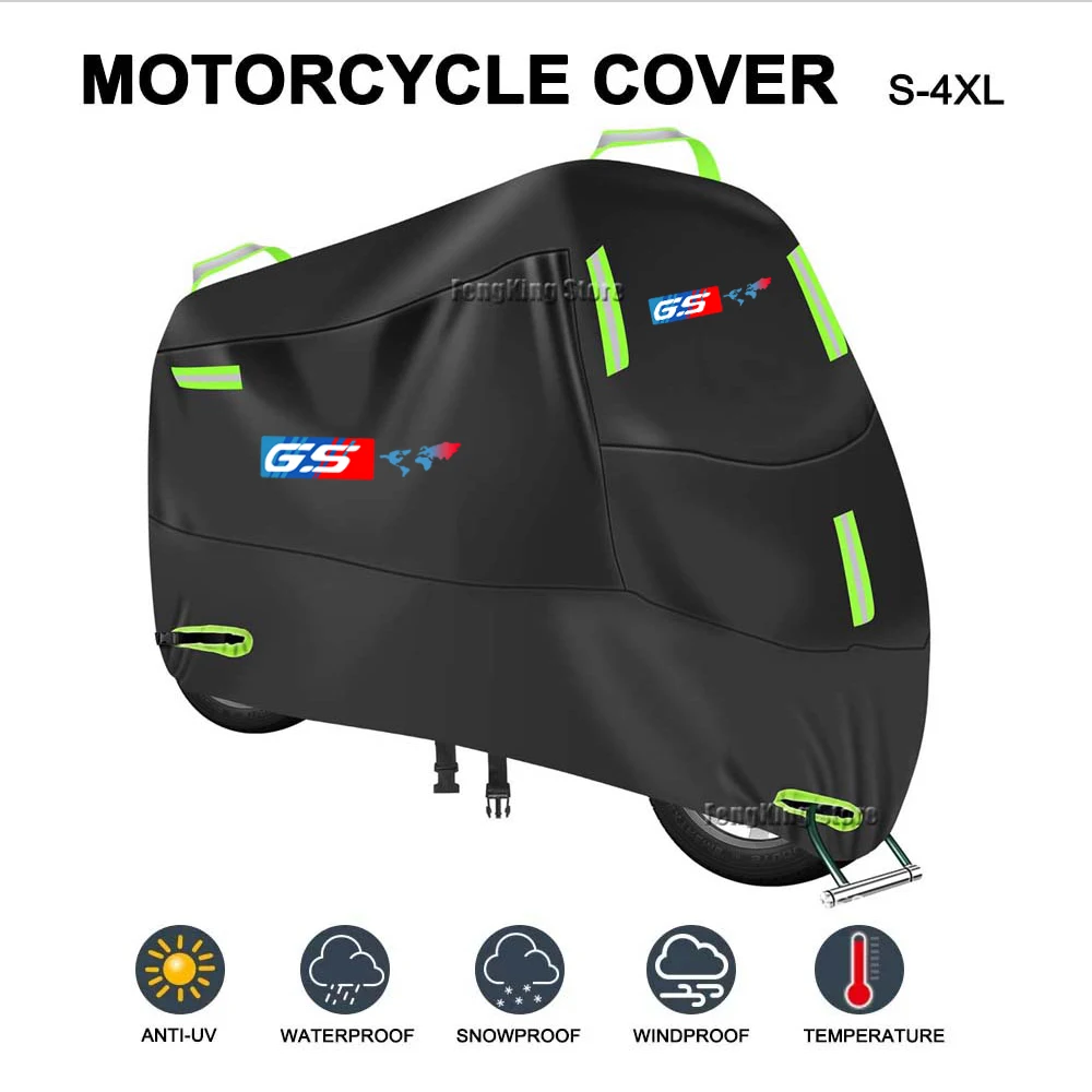 Para bmw f700gs f750gs f800gs f850gs gs capa de motocicleta à prova dwaterproof água ao ar livre scooter protetor uv capa chuva