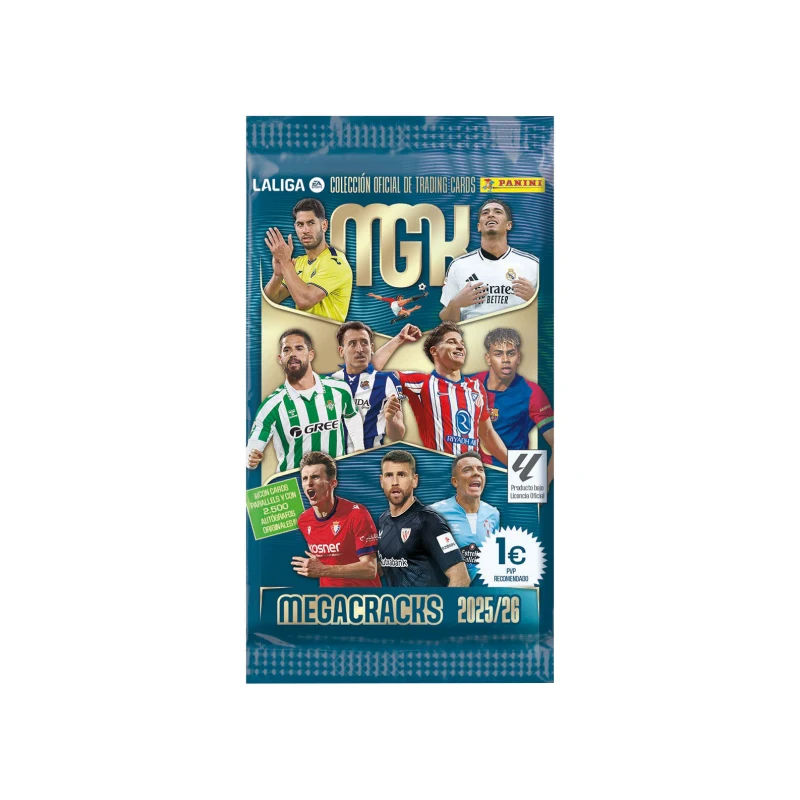 Nieuwe Seizoen 2023-2026 Panini Megacracks Liga Spaanse Trading Collection-kaarten, elk pakket bevat 6 kaarten