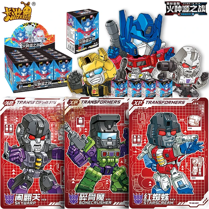 

KAYOU Трансформеры, мини-резиновая кукла, источник искры, боевая оригинальная коробка, коллекция орнаментов, ластик, детская игрушка в подарок