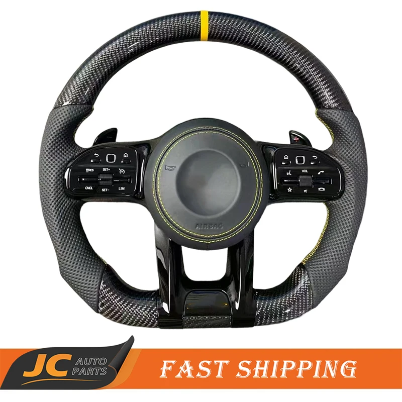 Steering wheel For Mercedes Benz AMG C E S G-Class W204 W205 W222 W253 W257 G500 G55 G63 S320 S500(Customizable)