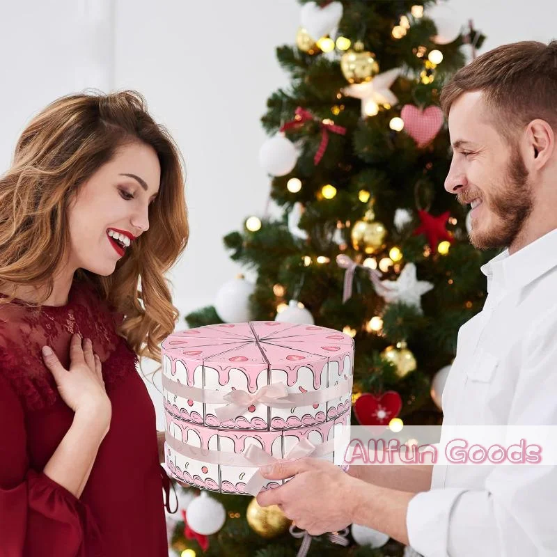 10Pcs Triangular Cake Shaped Gift Boxes for Parties