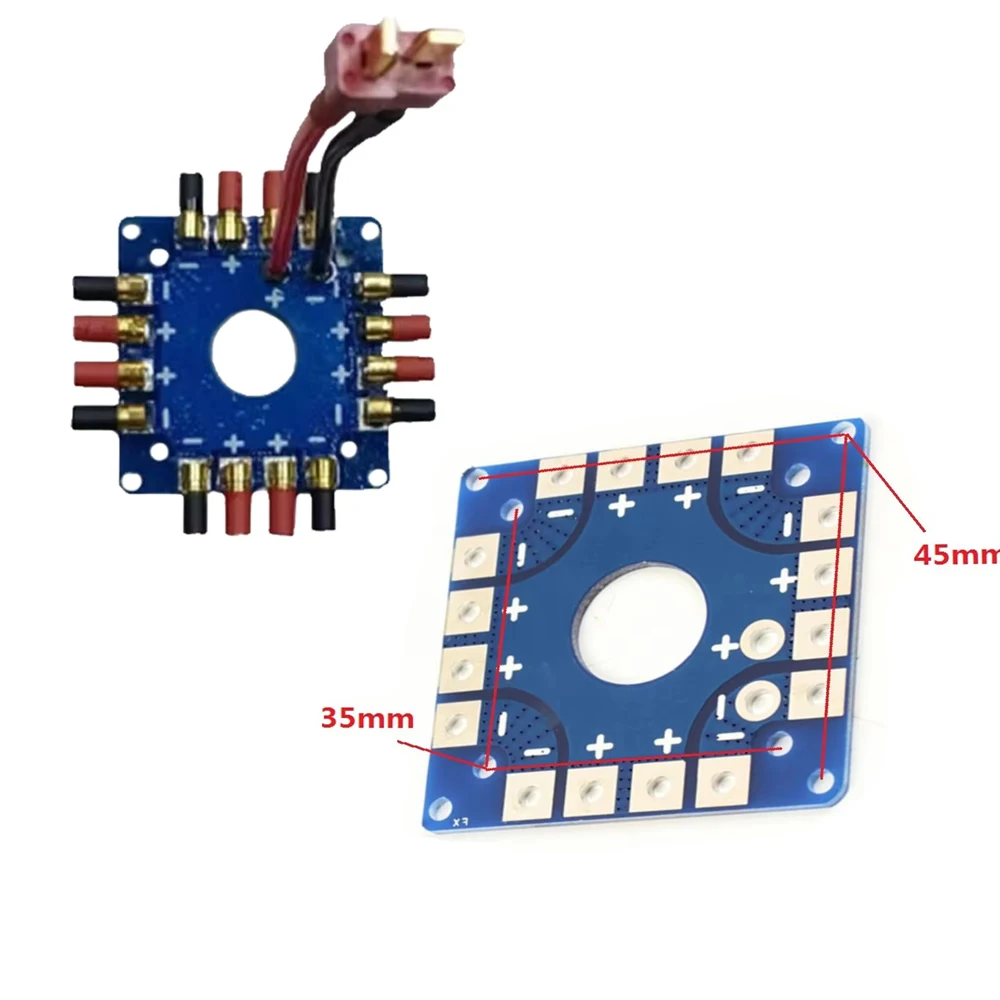 

ESC Distribution Board Connection Board Soldered T / XT60 Plug & 3.5mm Banana Bullet Connectors For Quadcopter Multicopter FPV
