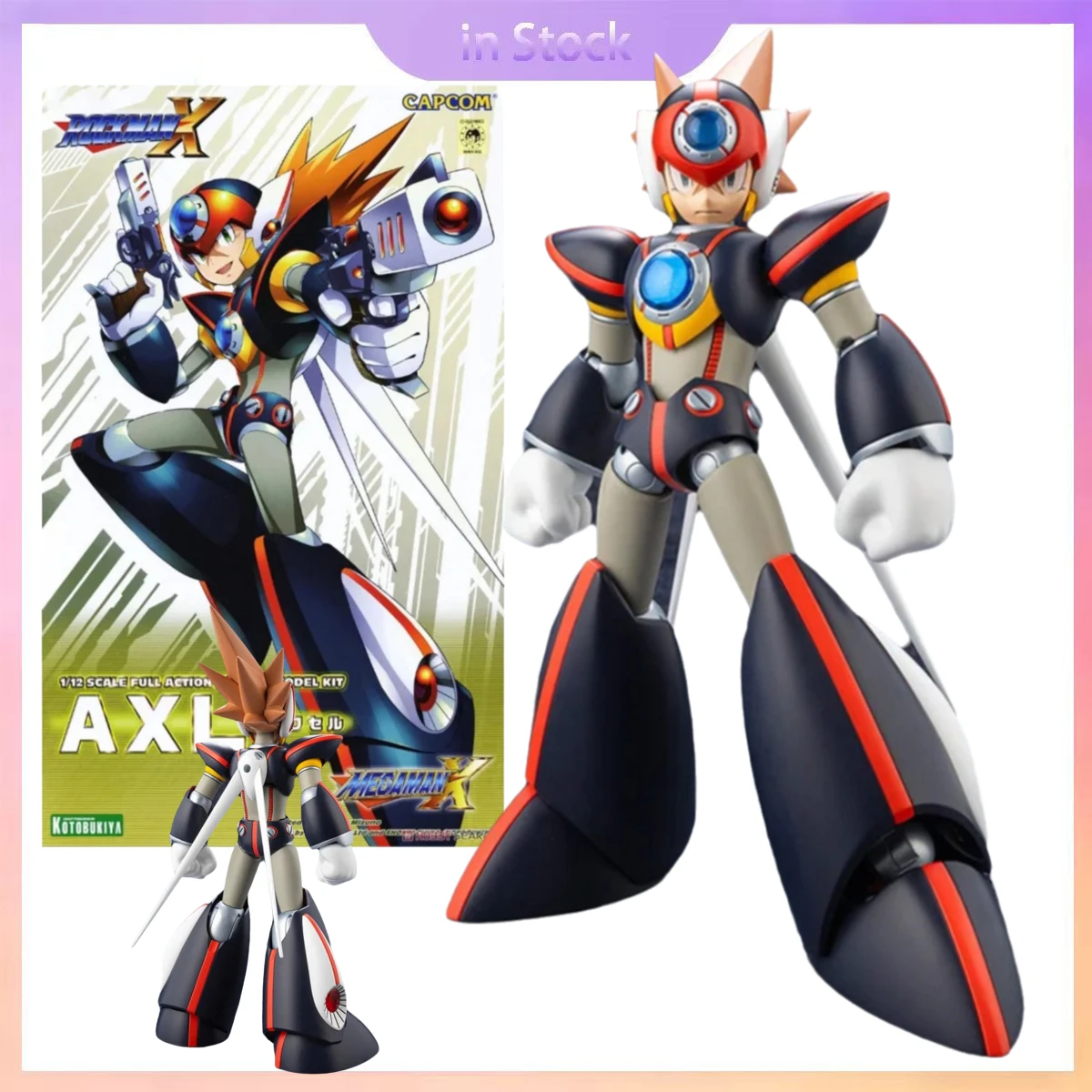 

Original Genuine Stock 1/12 Rockman X Axl Rockman Collection Anime Collection Action Figure Model Kit Gift for Boy girl Gifts