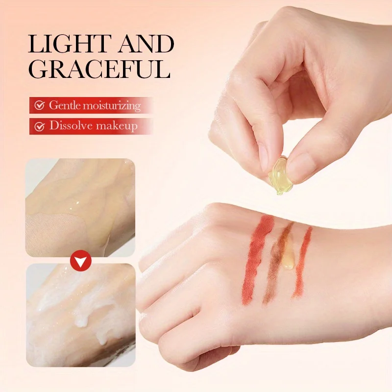 كبسولات مزيل مكياج الجريب فروت، تنظيف عميق، مكياج مقاوم للماء، لطيف على البشرة، مناسب للسفر #4