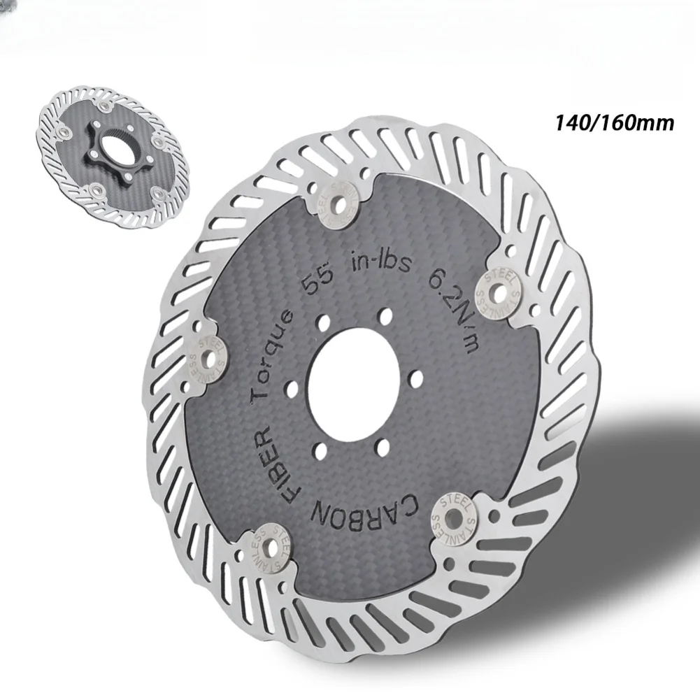 AliExpress NONE High-Strength Carbon Fiber Disc Brake For Rotor Six-Bolt Center Lock Fit For Road Bike And Mountain Bike Wheels