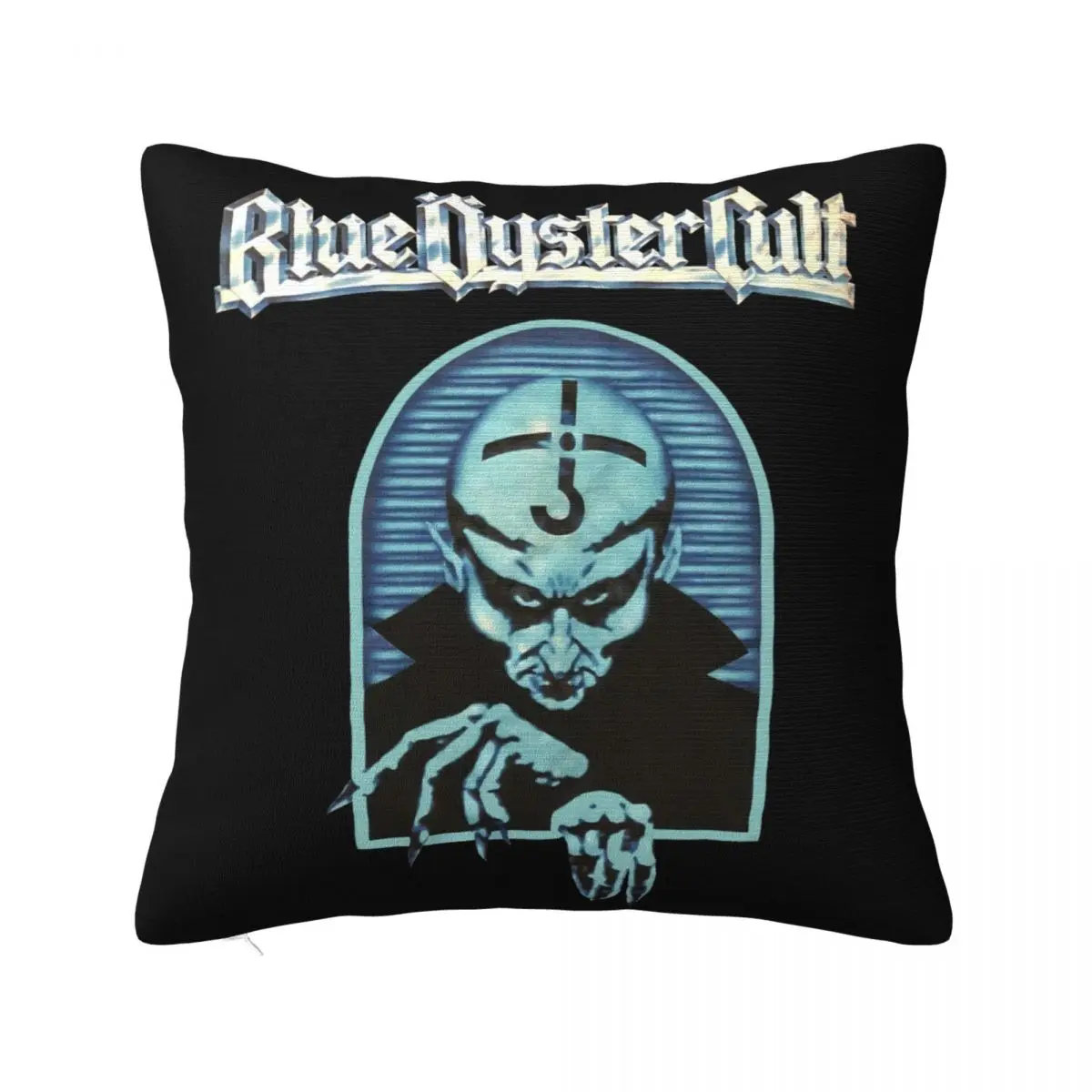 Blue Oyster Cult Band Black Cotton Men S 4Xl K1499 Autumn Beautiful Dj Funny Comical Rap 3D Pillow Case