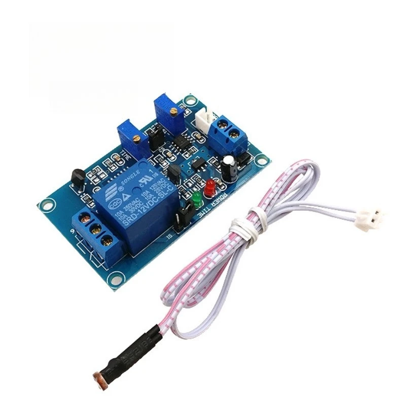 Photodiode Sensor Relay Module Light Control Adjustable Delay Switch Photo Sensing 5V 12V for Arduino Automation