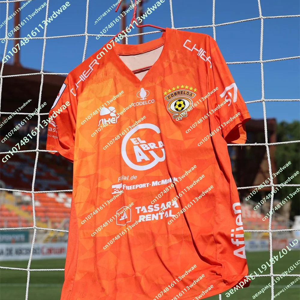 

2026 Chile Cobreloa Football Men Jersey 3D Print Quick-dry Leisure Sports Soccer Training Jersey Unisex Tops Moto T-Shirt