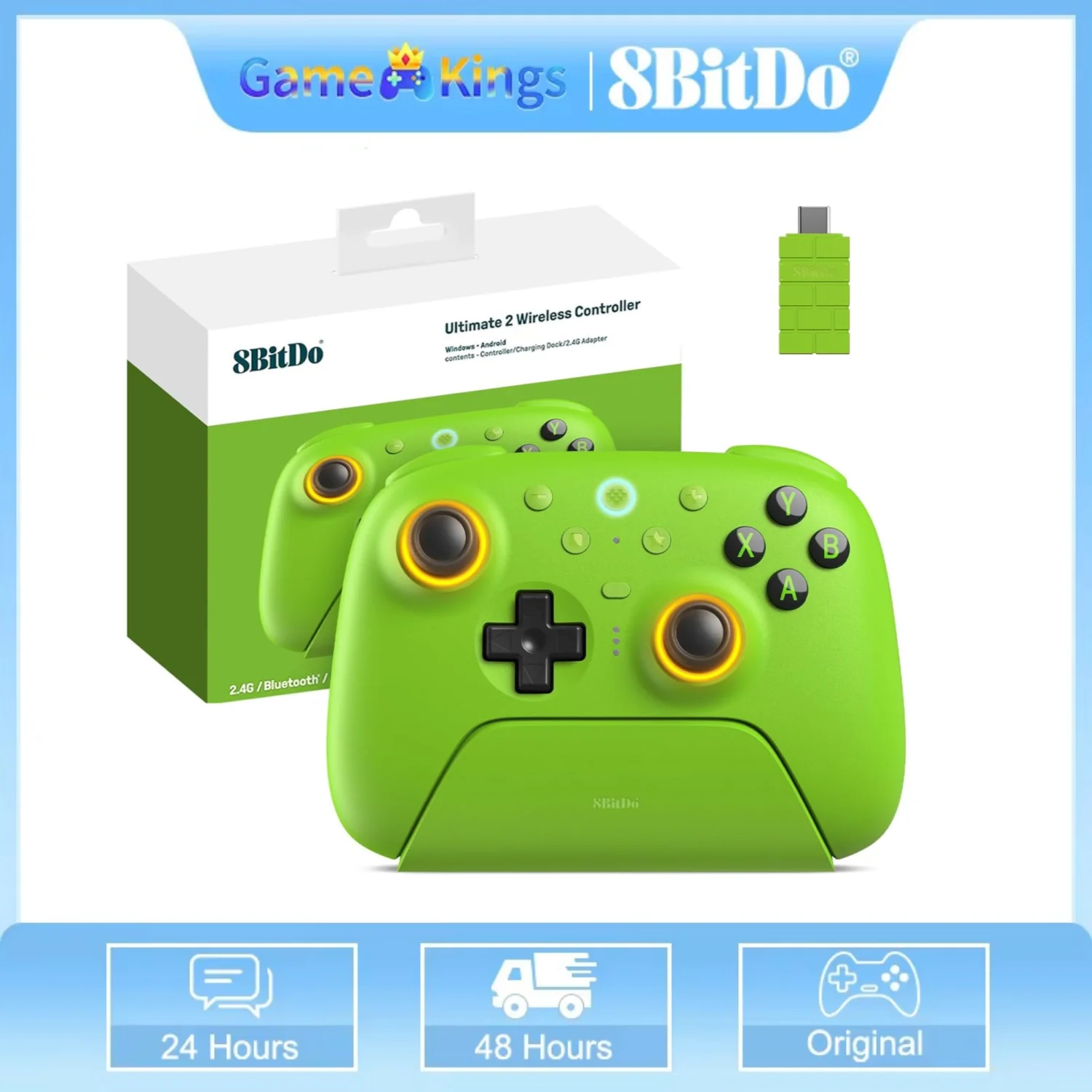 manette-de-jeu-sans-fil-8bitdo-ultimate-2-24-ghz-avec-joysticks-tmr-et-gachettes-a-effet-hall-compatible-avec-windows-android-et-raspberry-pi