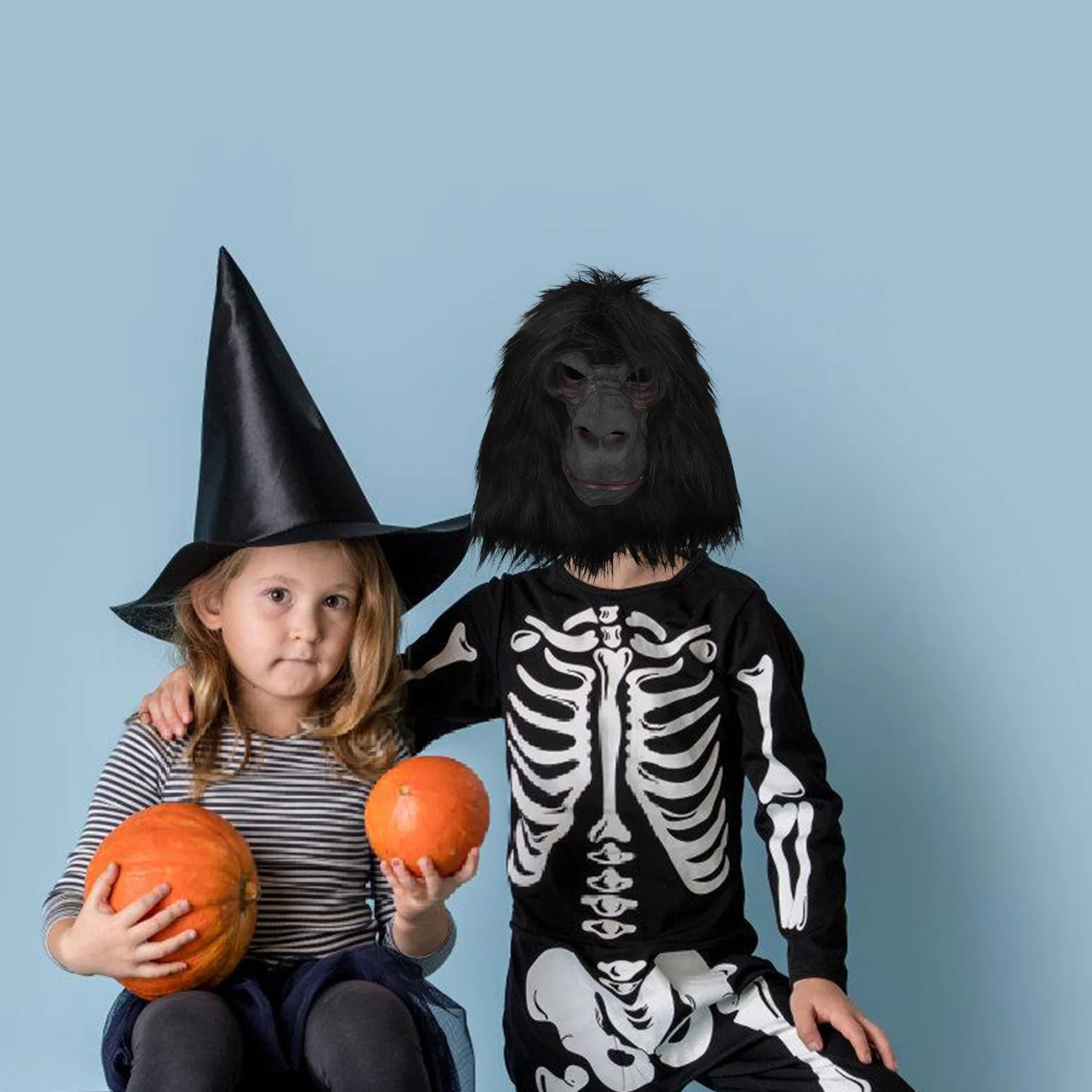 

Gorilla Mask Lightweight Comfortable Halloween Costume Party Accessory Masquerade Carnival Animal Masks Realistic Design Fits