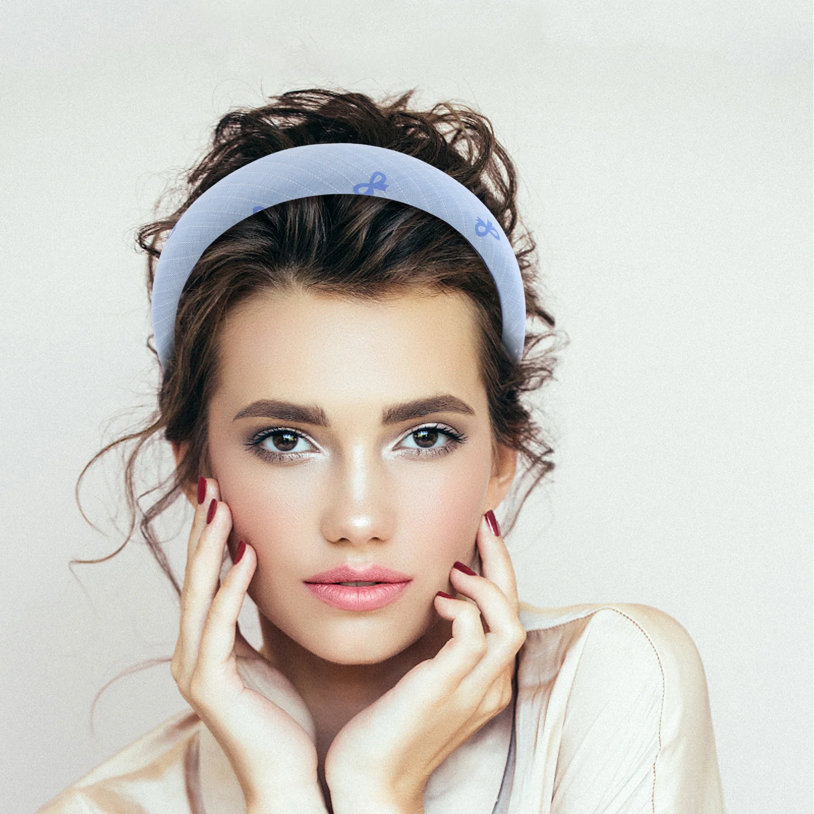 

2 шт., широкие повязки на голову с бантом, полосатые ленты для волос, аксессуары для волос для девочек, вечерние повязки на голову для ухода за кожей, повязка на голову с бантом