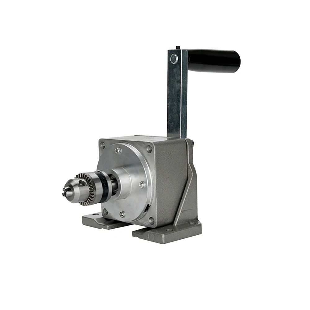 Manual Tapping Machine Hand Crank Tapper 0.6-6mm Chuck Portable Threading Tool for DIY Metal Processing