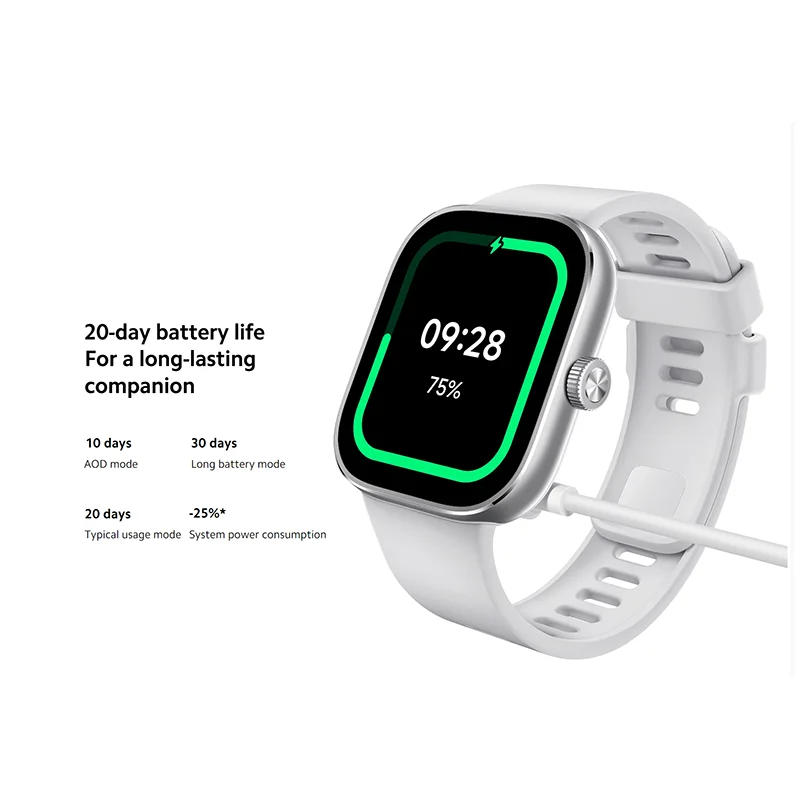 Globális Változat xiaomi redme nézni 4 20 days Üteg Élet Ultra Nagyszabású 1.97'' AMOLED Bluetooth telefont Parancskihirdetés 5ATM GNSS smare nézni