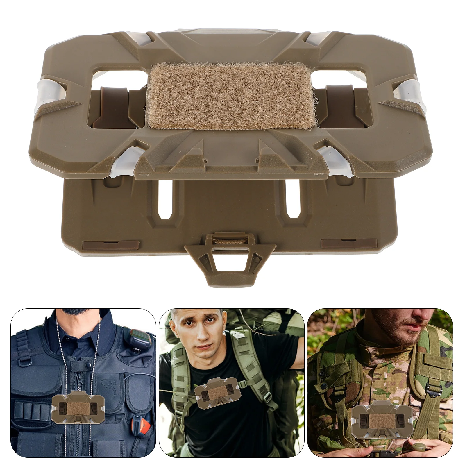 

Bird-leg-ring Pigeons Vest Mounting Bracket Board Carrier for Foldable Gear Accessory Phone Console Khaki Chest Holder